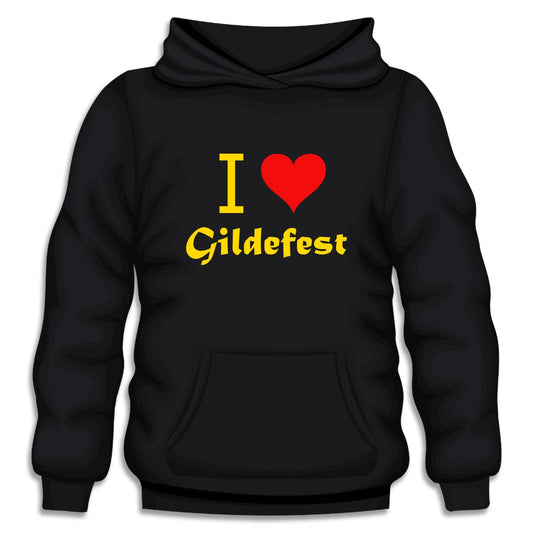 Hoodie I Love Gildefest gold-rot Motiv | Trendiger Print - V7