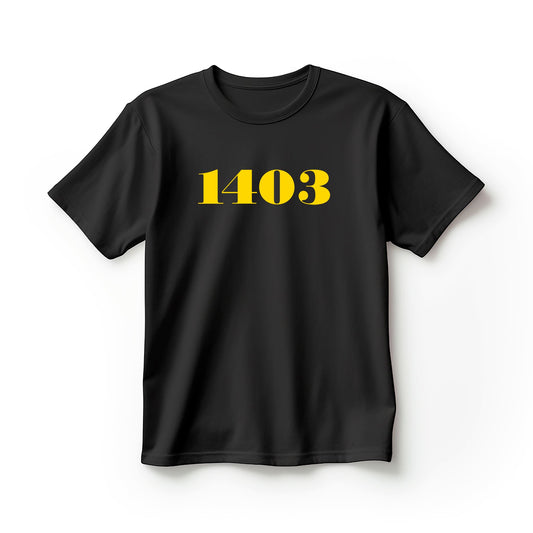 T-Shirt 1403 Gold Spruch | Trendiger Print - V23