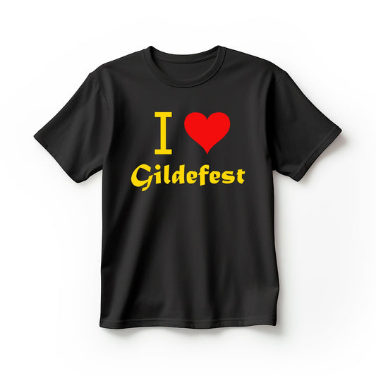 T-Shirt I Love Gildefest gold-rot Motiv | Trendiger Print - V7